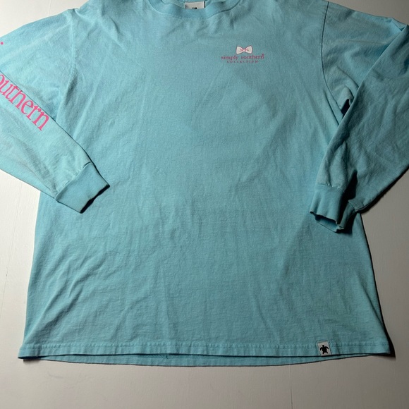 Simply southern size L long sleeve T-shirt, with scream,print on back and arm - Picture 13 of 13